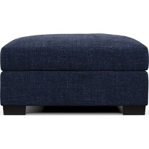 beckham blue ottoman   