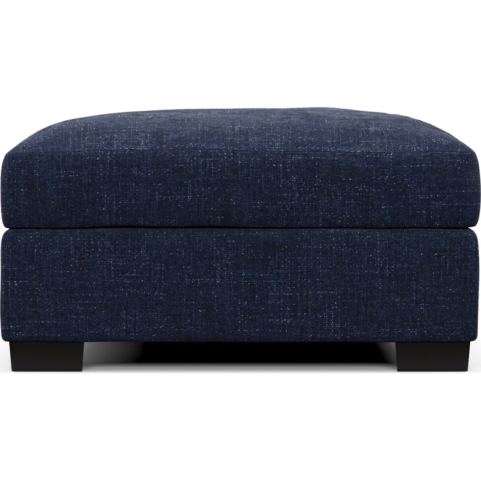 beckham blue ottoman   