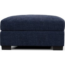 beckham blue ottoman   