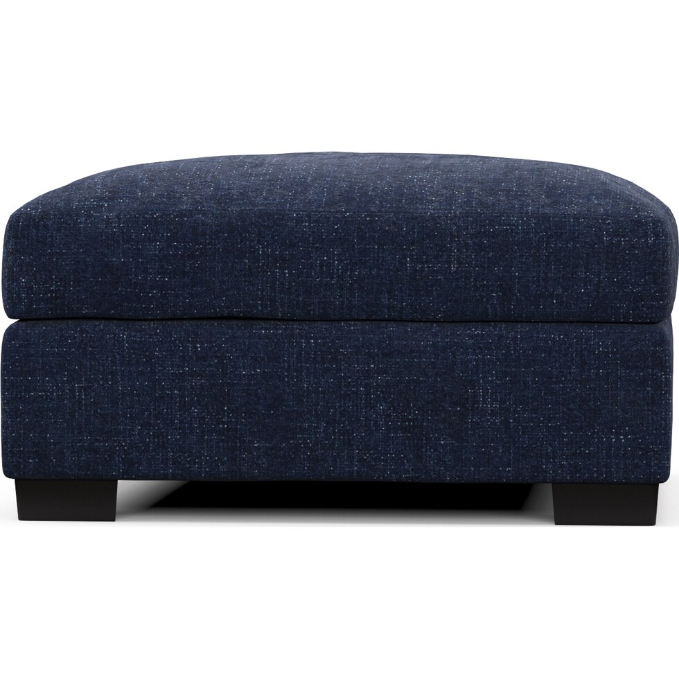 beckham blue ottoman   