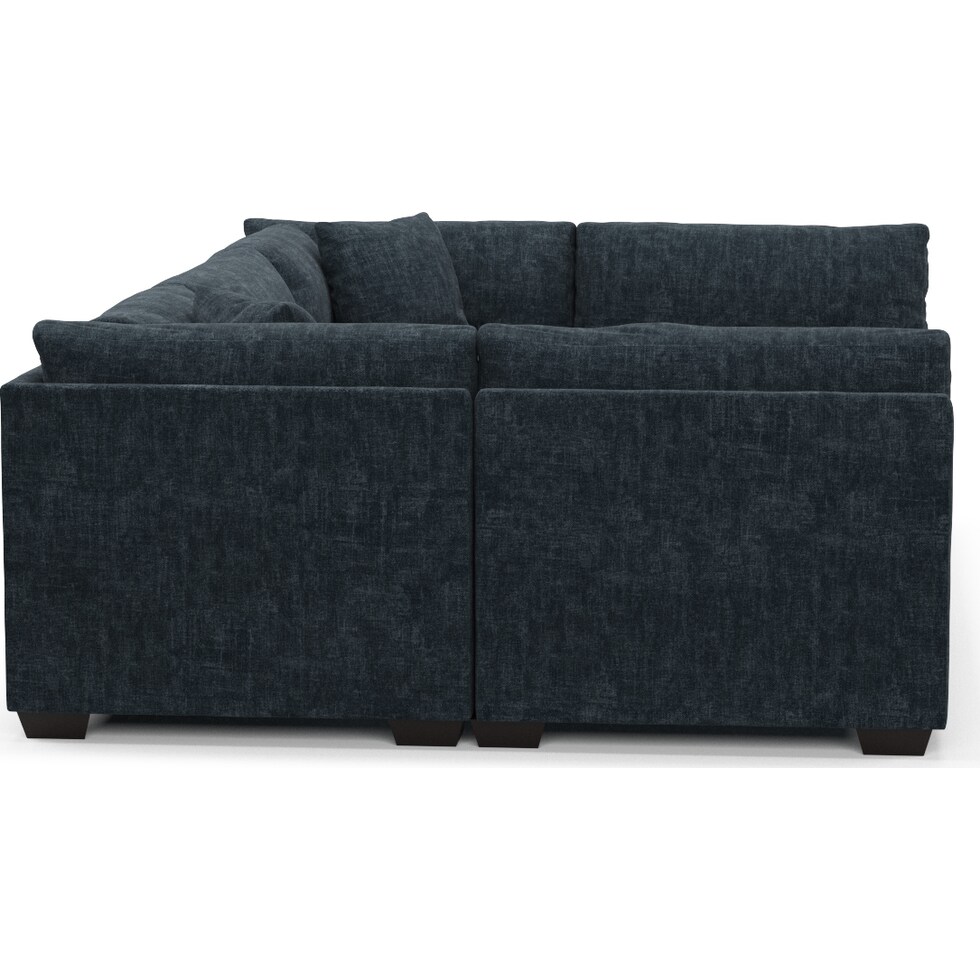 beckham blue sectional   
