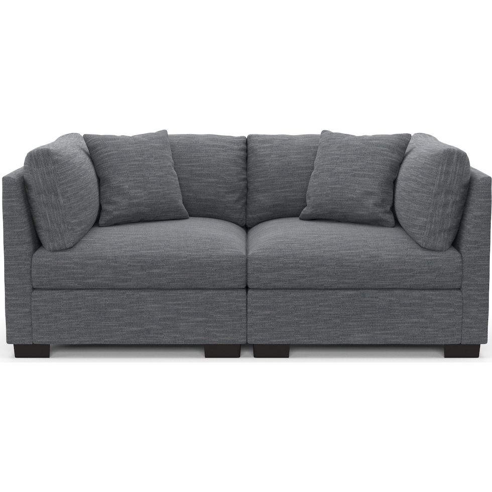 beckham blue sofa   