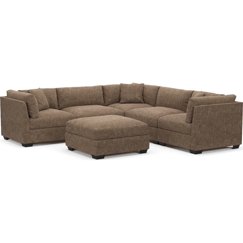 beckham dark brown  pc living room   
