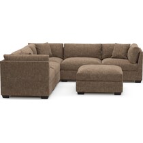 beckham dark brown  pc living room   