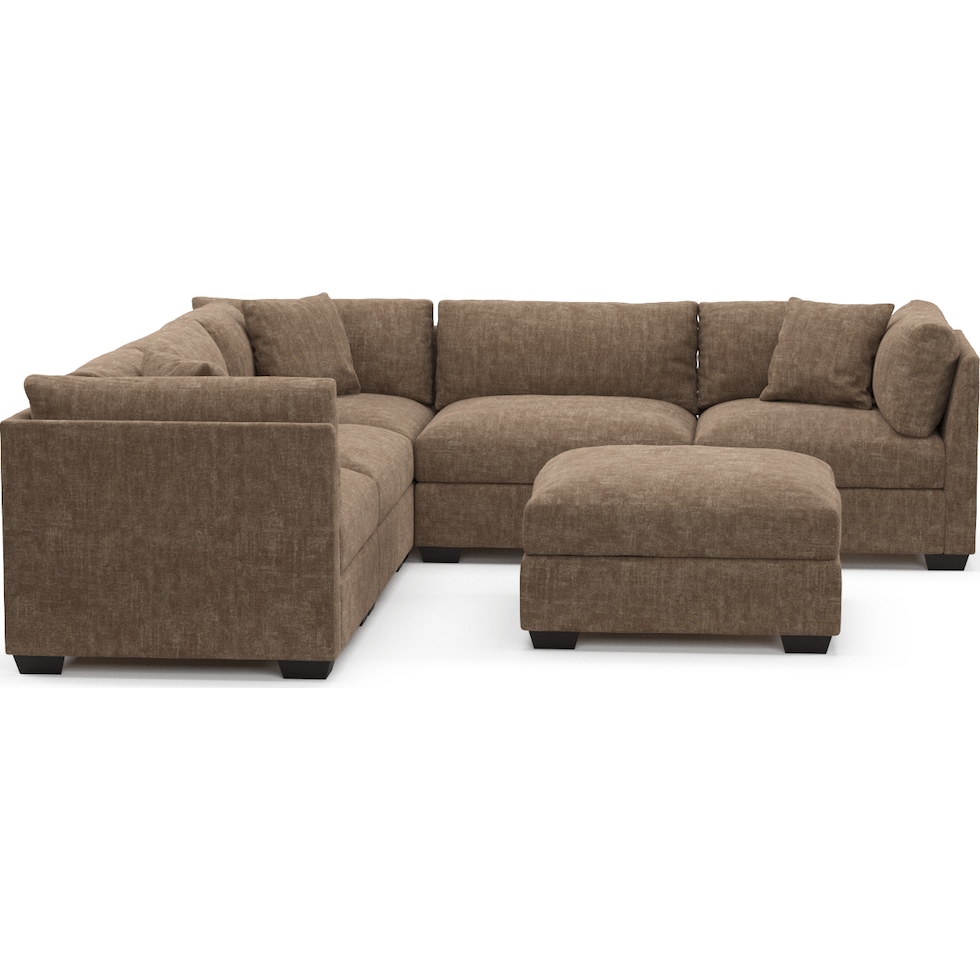 beckham dark brown  pc living room   