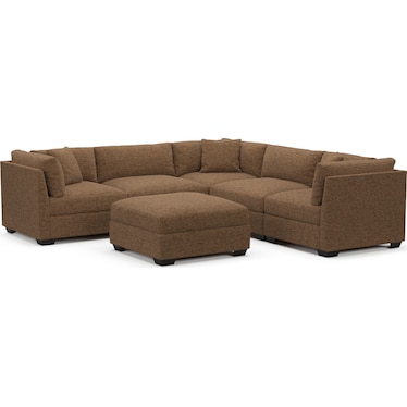 Beckham 5-Piece Sectional and Ottoman
