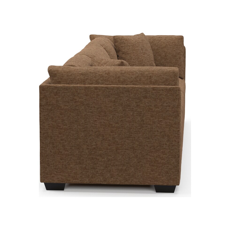 beckham dark brown sofa   