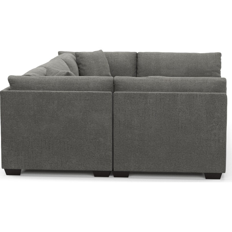 beckham gray  pc sectional   
