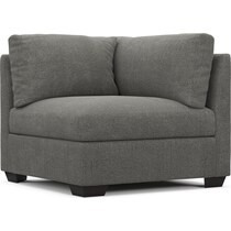 beckham gray corner chair   