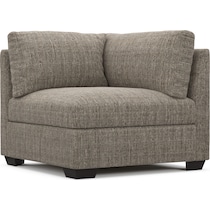 beckham gray corner chair   