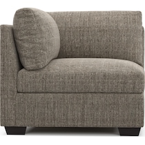 beckham gray corner chair   