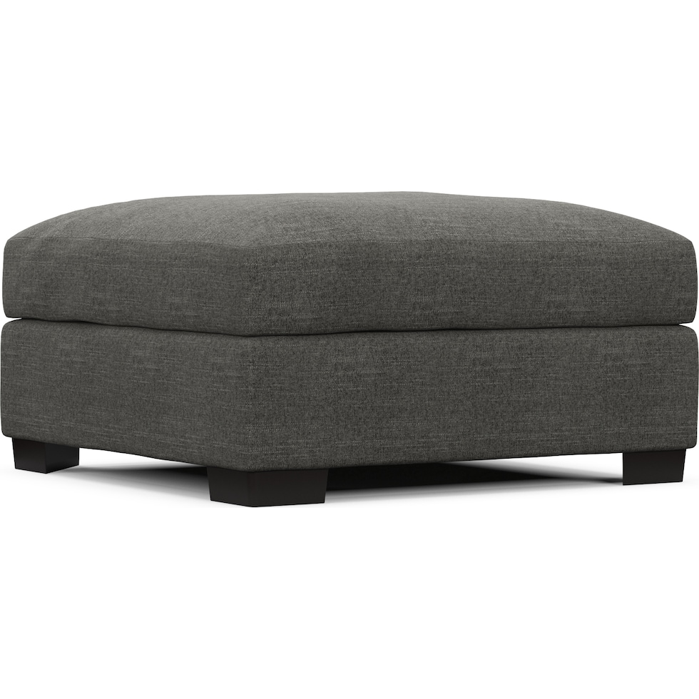 beckham gray ottoman   