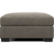 beckham gray ottoman   