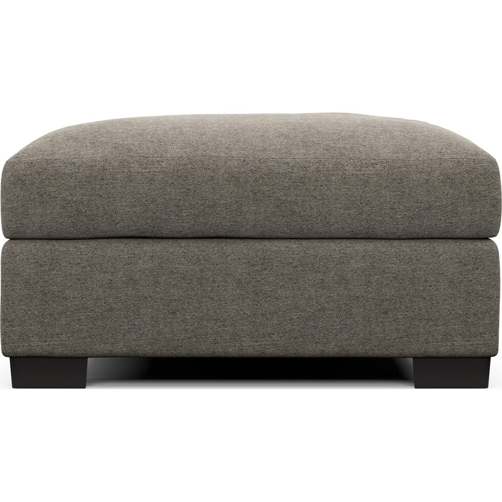 beckham gray ottoman   