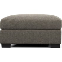 beckham gray ottoman   