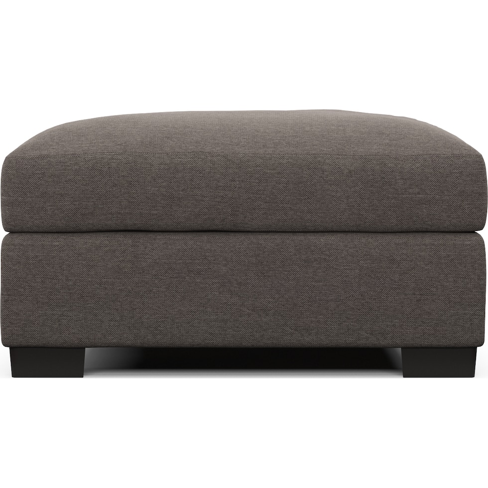 beckham gray ottoman   