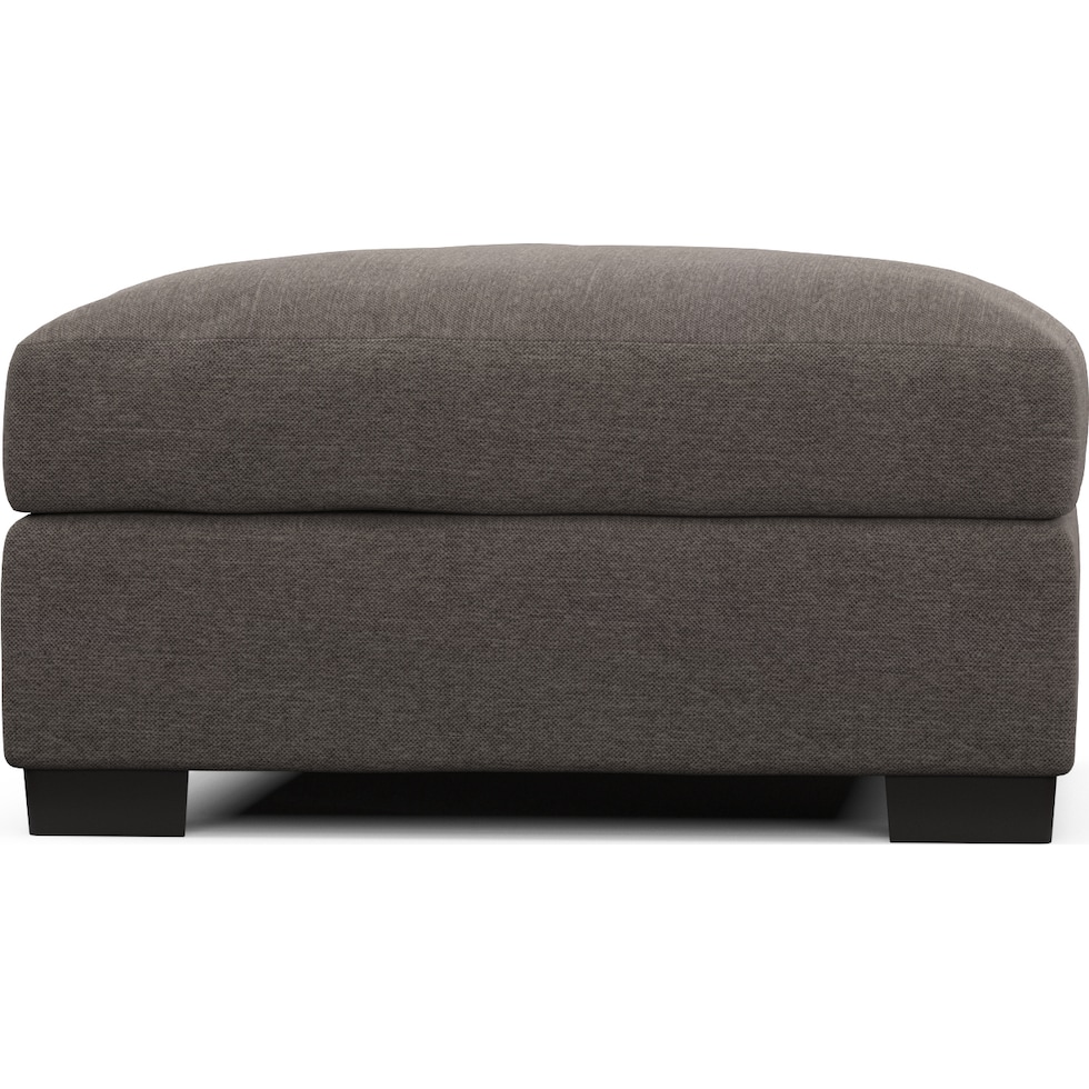 beckham gray ottoman   