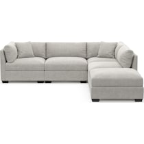 beckham gray sectional   