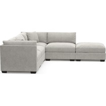 beckham gray sectional   
