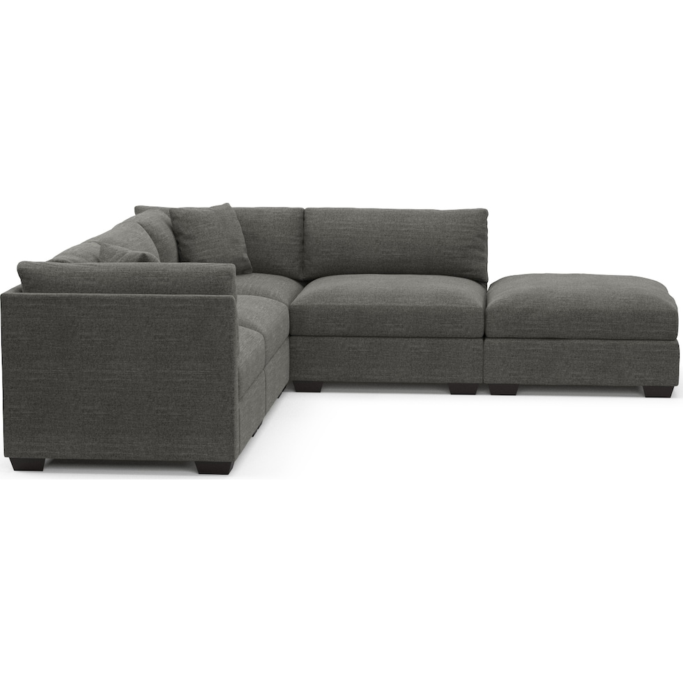 beckham gray sectional   