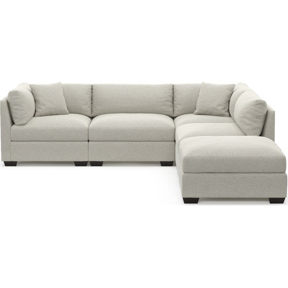 beckham gray sectional   