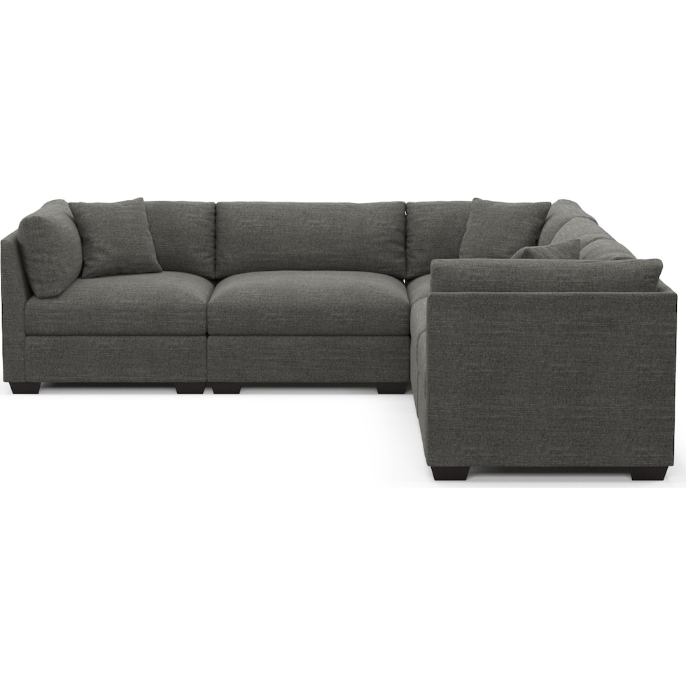 beckham gray sectional   