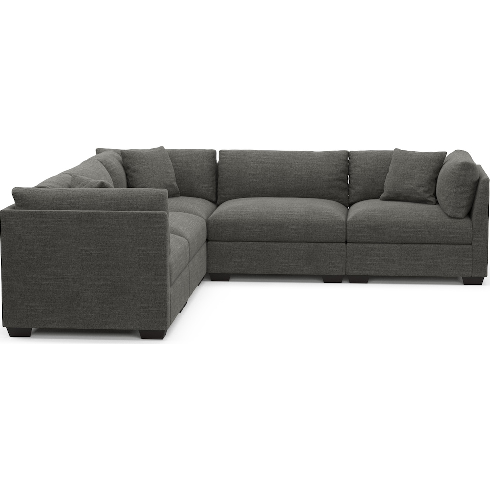 beckham gray sectional   