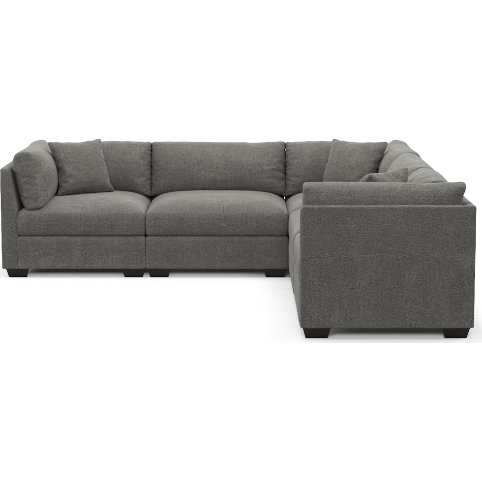 beckham gray sectional   