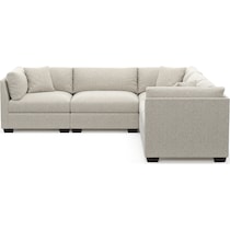 beckham gray sectional   