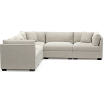 beckham gray sectional   