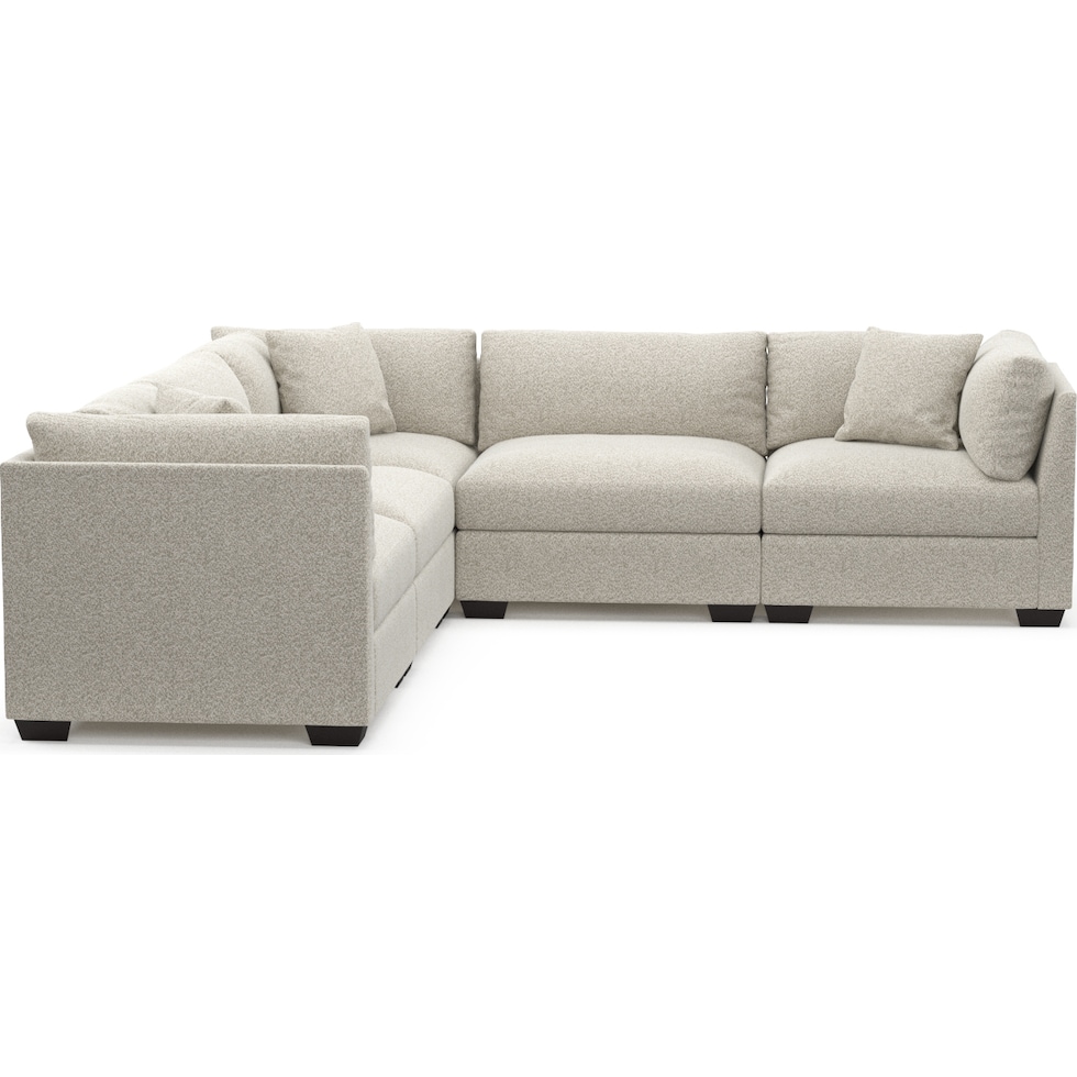beckham gray sectional   