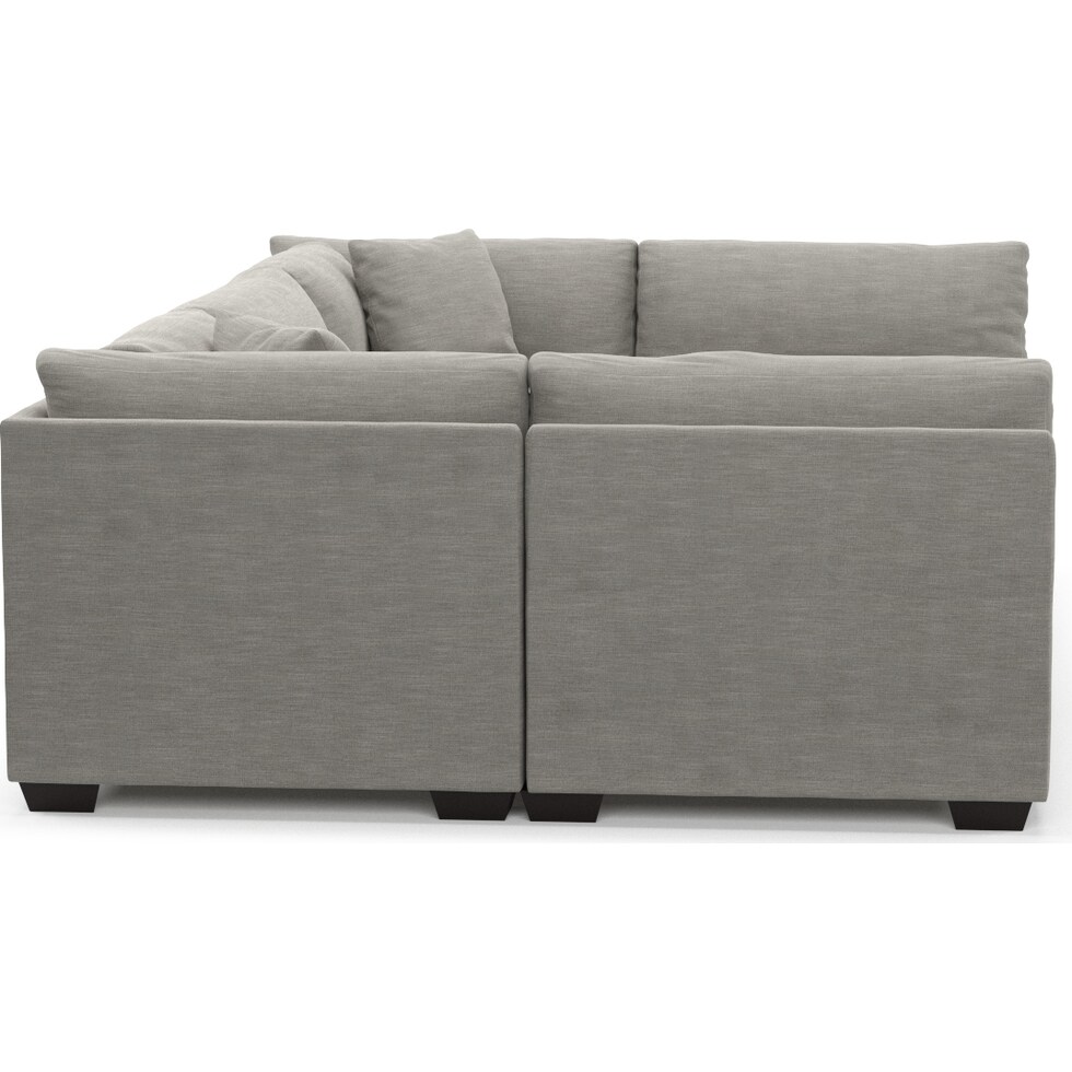 beckham gray sectional   
