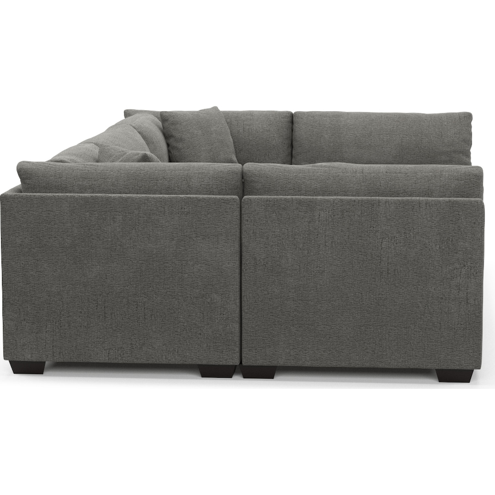 beckham gray sectional   