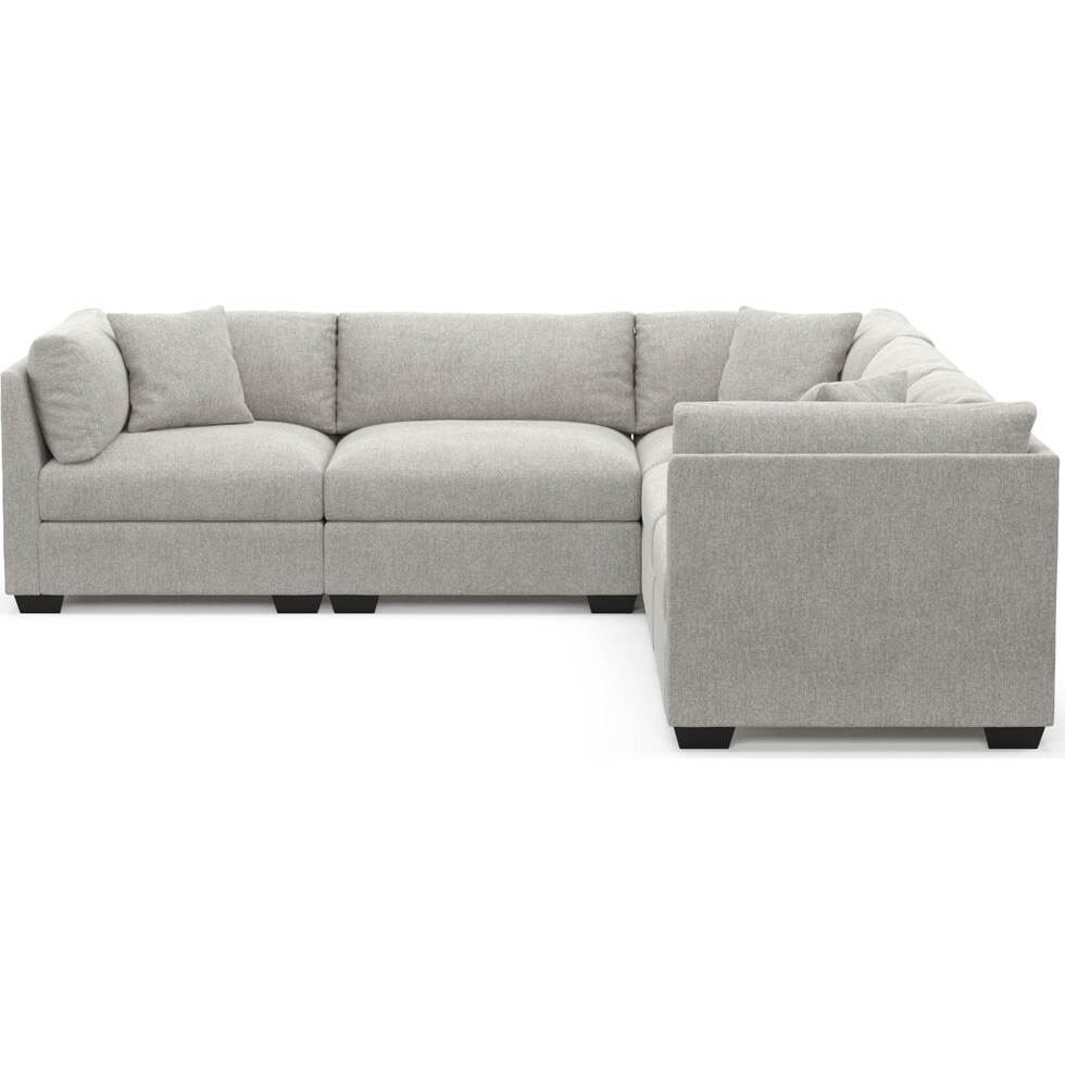 beckham gray sectional   