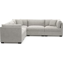 beckham gray sectional   