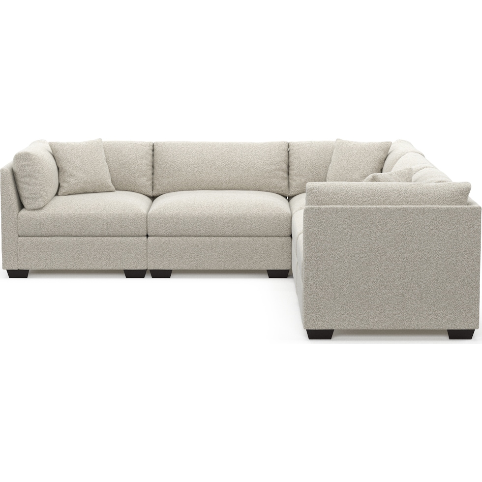 beckham gray sectional   