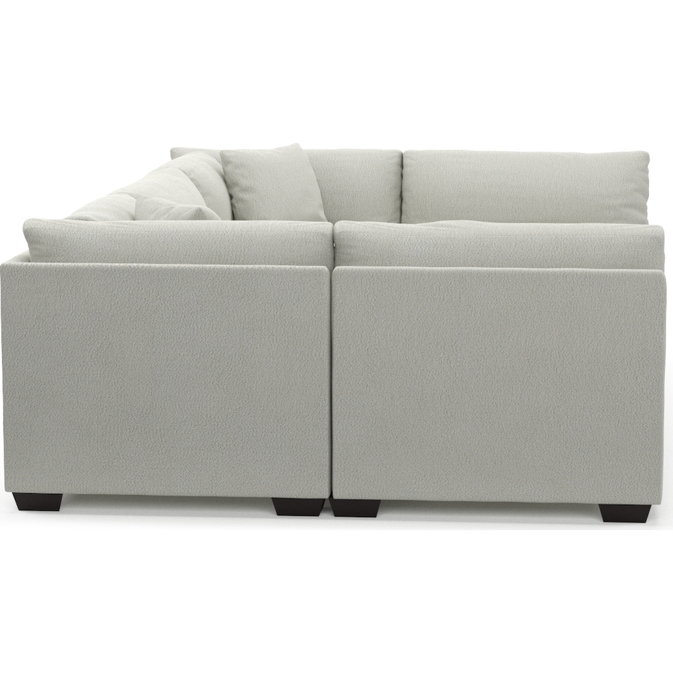 beckham gray sectional   