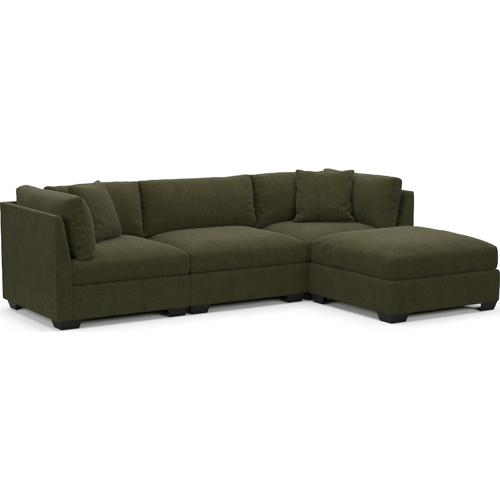 beckham green sectional   