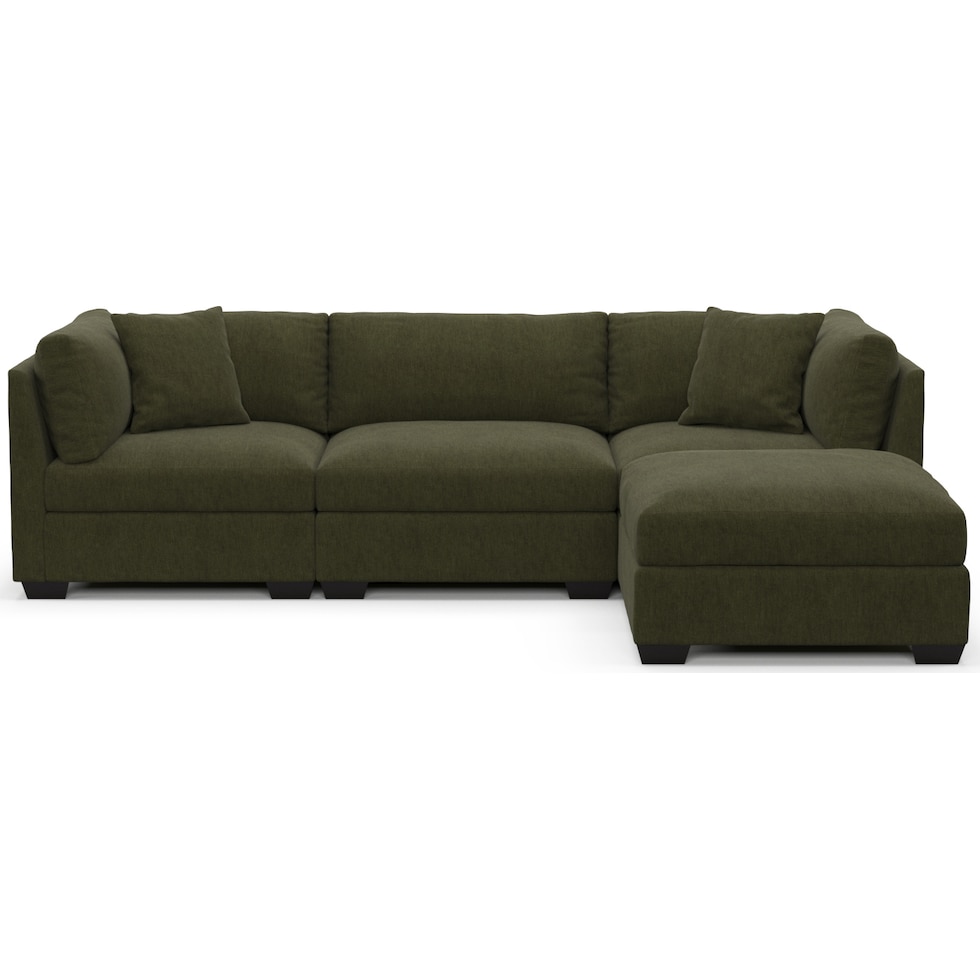 beckham green sectional   