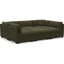 beckham green sectional   