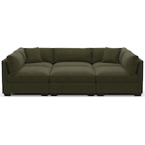 beckham green sectional   