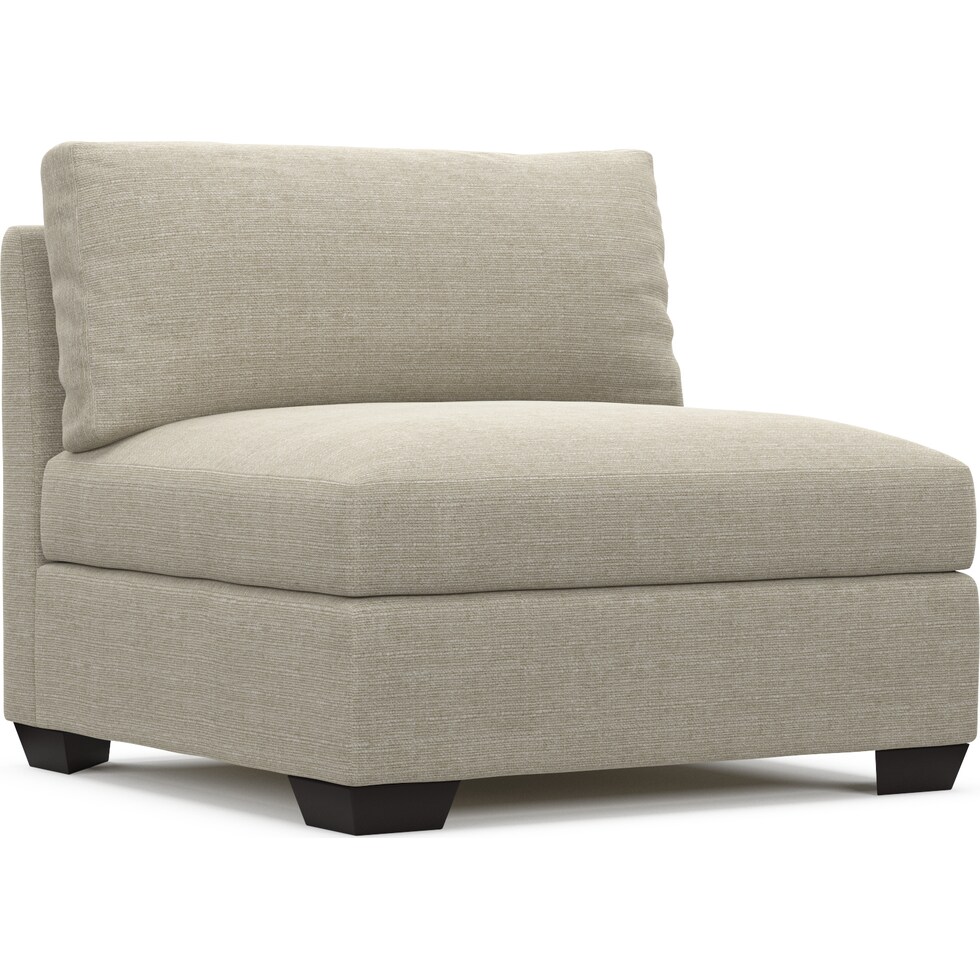 beckham light brown armless chair   