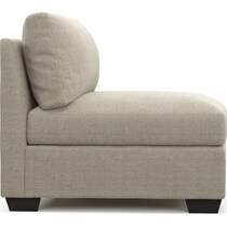 beckham light brown armless chair   