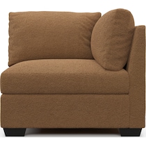 beckham light brown corner chair   