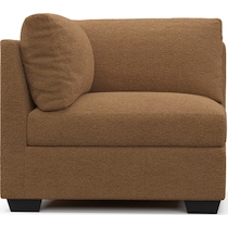 beckham light brown corner chair   
