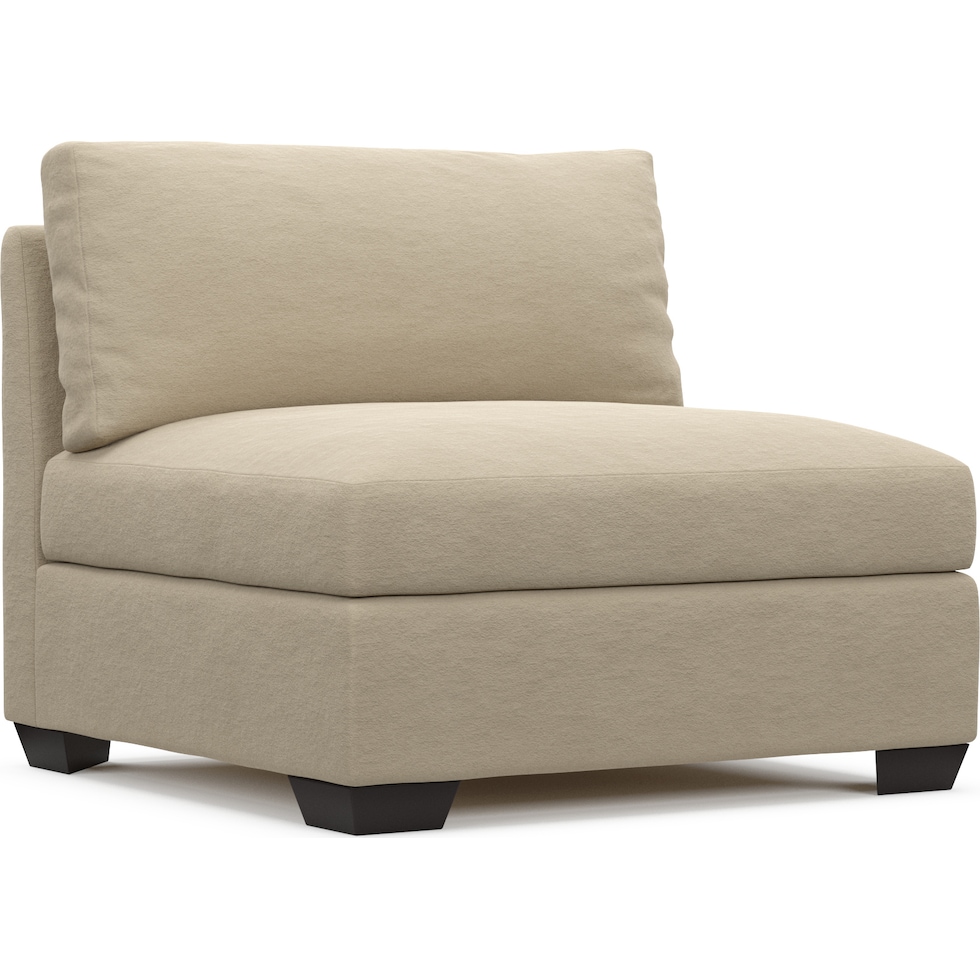 beckham neutral armless chair   