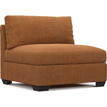 beckham orange armless chair   