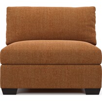beckham orange armless chair   