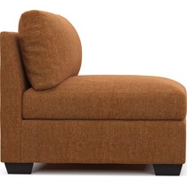 beckham orange armless chair   