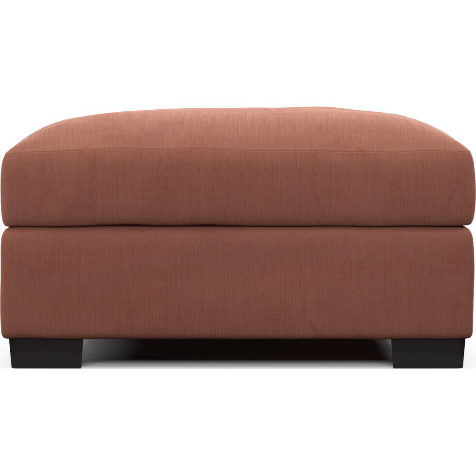 beckham pink ottoman   